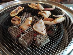 葱油墨鱼-围炉肉舍•炭烤活鳗•丹东海鲜烤肉(步行街店)