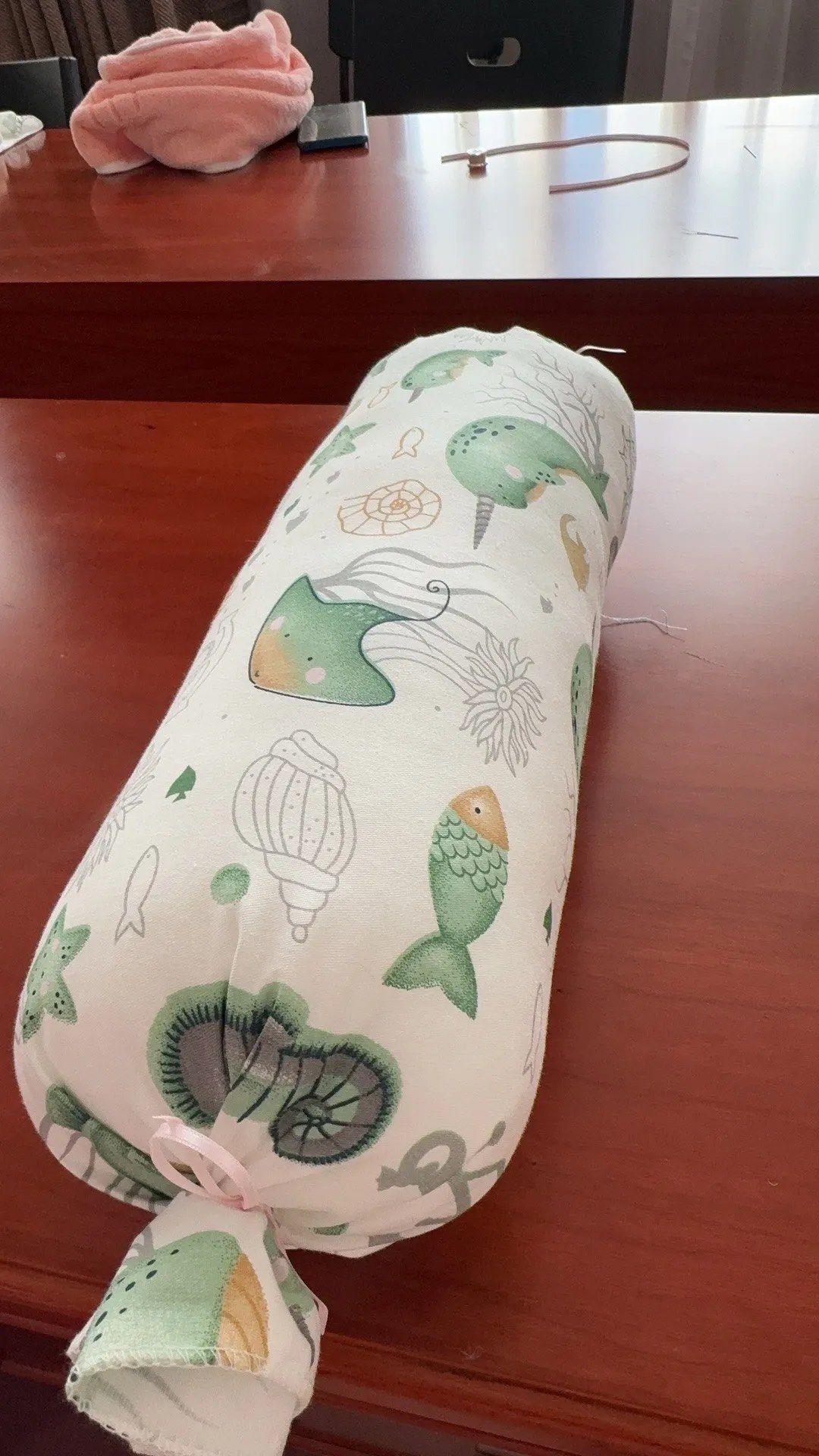 今日活动手工缝制糖果枕,胖乎乎的糖果枕出炉啦