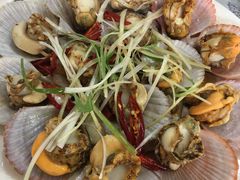油泼扇贝-1910老鲁味海鲜·戳子肉·青岛菜(金沙滩店)