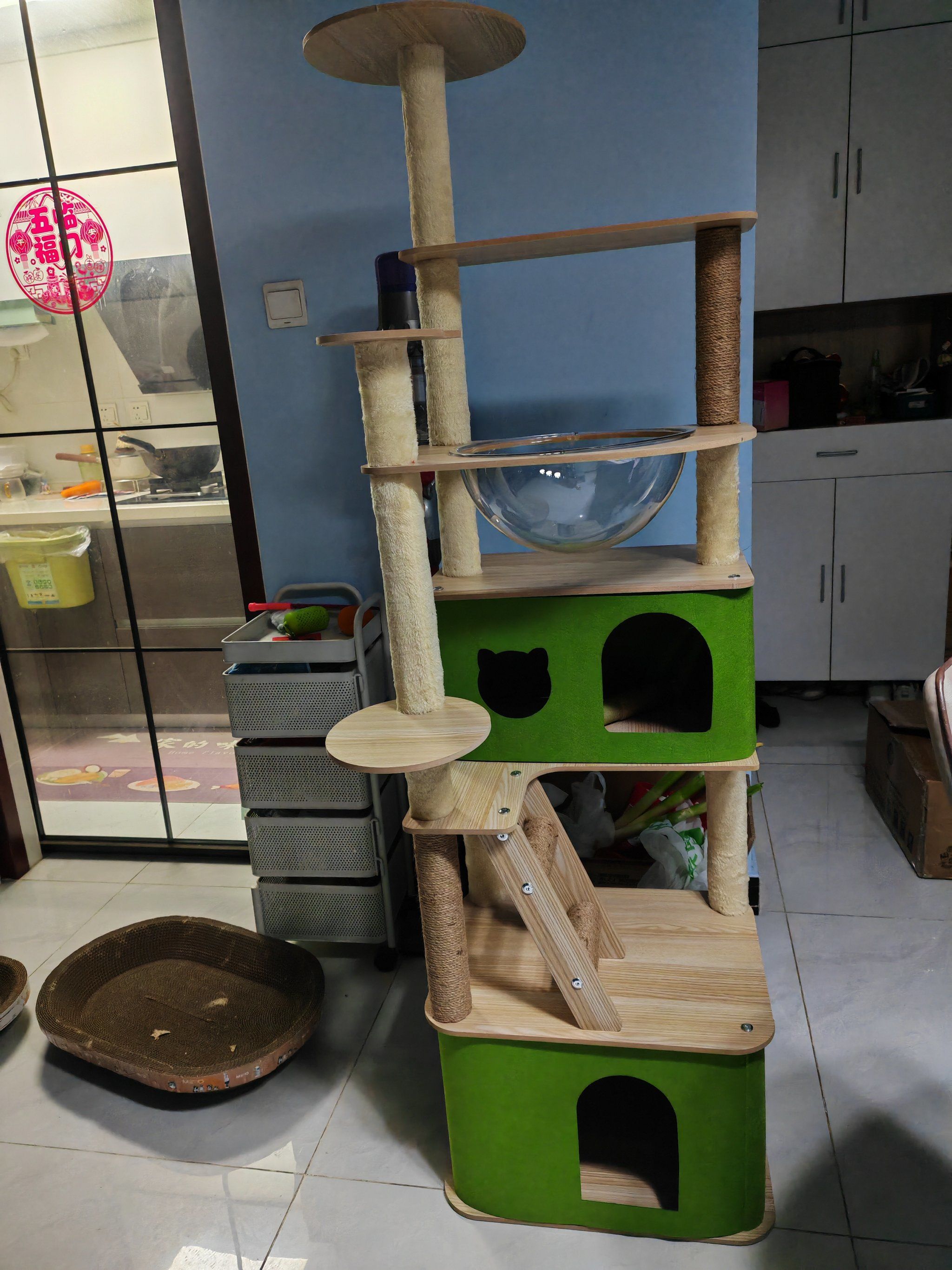 天天领红包 猫爬架还不错,挺稳的,有没