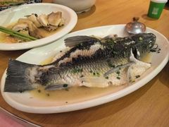 特色蒸吊水鲩鱼-园林美食城·本土农家菜(杨和镇店)