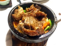 石锅黑椒牛仔骨-新好景海鲜酒家(新塘店)