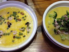 咸蛋黄虾仁蒸蛋-尚岛私房菜(西方巷店)