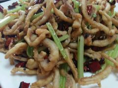 干煸鱿鱼须-大眼锅贴水饺(河东店)