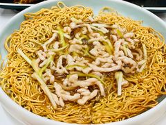 韭黄肉丝两面黄-白天鹅宾馆-宏图府餐厅
