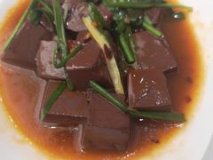 韭菜煮猪红-泉州富力万达文华酒店-品珍中餐厅