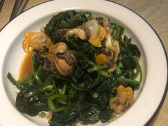 菠菜拌毛蛤蜊-味莊·青岛菜(云霄路店)