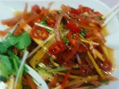-陕北农家小吃风干羊肉剁荞面