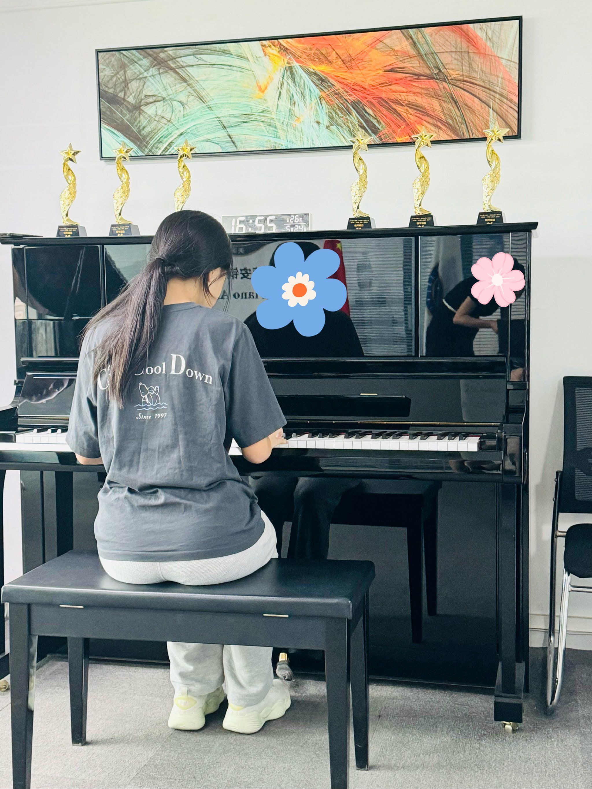 小小钢琴手的日常,练琴已经是孩子每天日常打卡