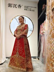 -懿沉香中式嫁衣礼服秀禾服龙凤褂马来褂旗袍总店