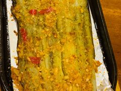 料理烤特色茄子-老东镇啤酒屋海鲜加工·蒸汽海鲜·海鲜烧烤(台东店)