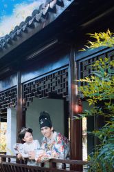 -后宫·古装汉服京剧儿童亲子全家福摄影