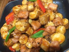 -东来菜馆•手抓海鲜家常菜•海鲜锅贴(鸽子窝店)
