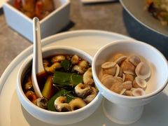 辣酒汁花螺配夏威夷果-木守西溪溪隐餐厅