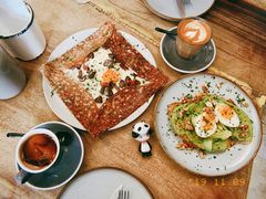 鸡蛋蘑菇熏肉荞麦可丽饼-RAC BAR(安福路店)