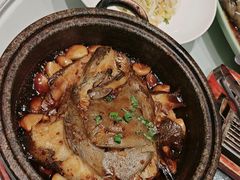 -海派美食·家宴海鲜青岛菜·石锅鲽鱼头(东方城店)
