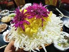可食用菊花-华强阁菊花宴自助火锅店