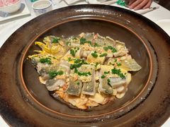 沙葱金豆酱焗黄鱼-北平楼·烤鸭·北京菜(牡丹园店)
