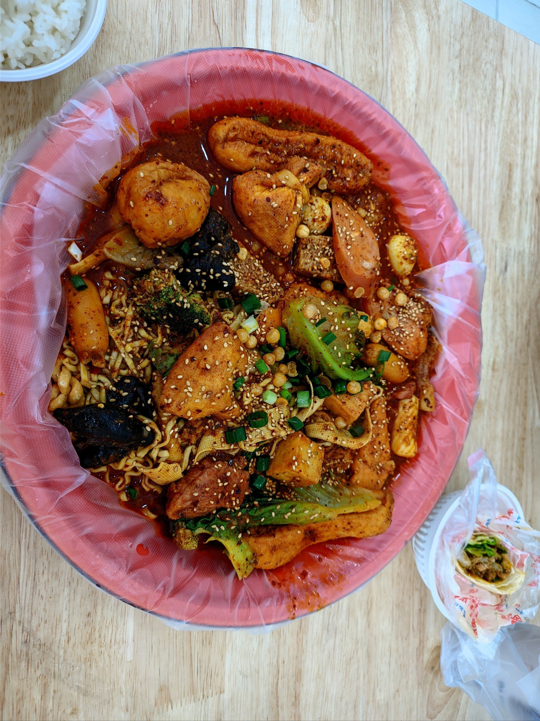 天天领红包 天水麻辣烫加上大台北奶茶真