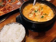 海鲜豆腐汤-包装马车·韩国料理·포장마차