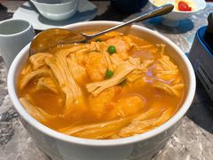 虾汤煮手工鲜腐竹-四道菜·福建菜馆(新街口金鹰店)