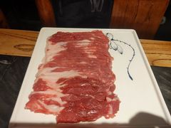 手切羊腿肉-南门四季铜锅涮肉(东坝店)