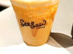 南瓜燕麦奶拿铁-Seesaw Coffee(上生新所店)