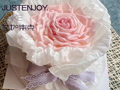 韩式粉玫瑰花束蛋糕-艾加柒克蛋糕茶歇甜品台(春熙路店)