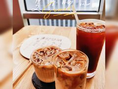 榴恋(榴莲厚乳拿铁)-饮福咖啡(中欧国际大厦店)