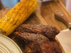 美式烟熏烧烤猪肋排配烤玉米-Cyclus Craft Kitchen薩克思手工厨房
