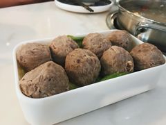 手锤牛筋丸（生）-三头牛·潮汕牛肉生蚝火锅 (夏湾店)