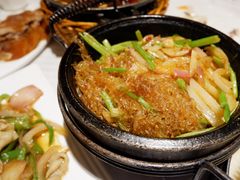 石锅海鲜干捞粉丝-湖庭壹品鸭王·传统北京烤鸭·别墅私房菜·庭院宵夜(江宁店)