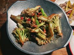 干锅有机花菜-新白鹿餐厅(龙游路总店·杭帮菜名店)