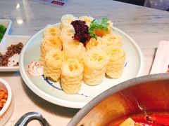 炸豆皮-左庭右院鲜牛肉火锅(浦江欢乐颂店)