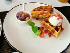蓝莓坚果华夫饼-甜心航空主题餐厅(清远万达广场店)