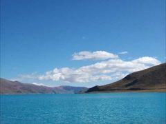 景点蓝色的湖水-羊卓雍措