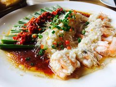 秋葵蒸虾-東舍食唐精品陕菜馆