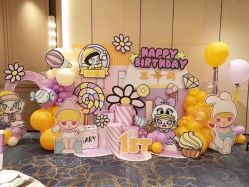 -团子宝宝宴派对百日宴生日布置策划·求婚策划·气球布置别墅民宿