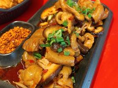 香菇肥肠-谭鸭血老火锅(图书馆店)
