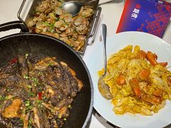 锅烧深海碟鱼头-大份-开海·红岛海鲜虾水饺(石老人店)