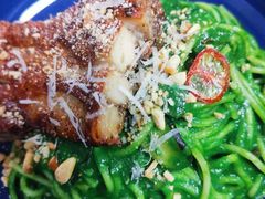 鸡肉松仁菠菜汁意面-西堤牛排(龙德广场店)