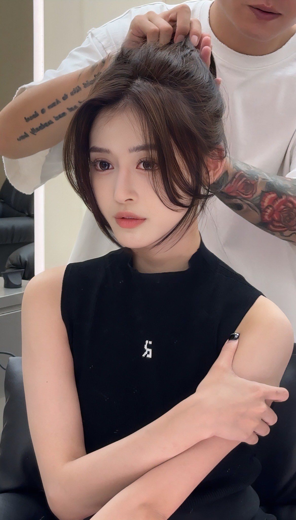 氛围感的法式八字刘海➕质感发色