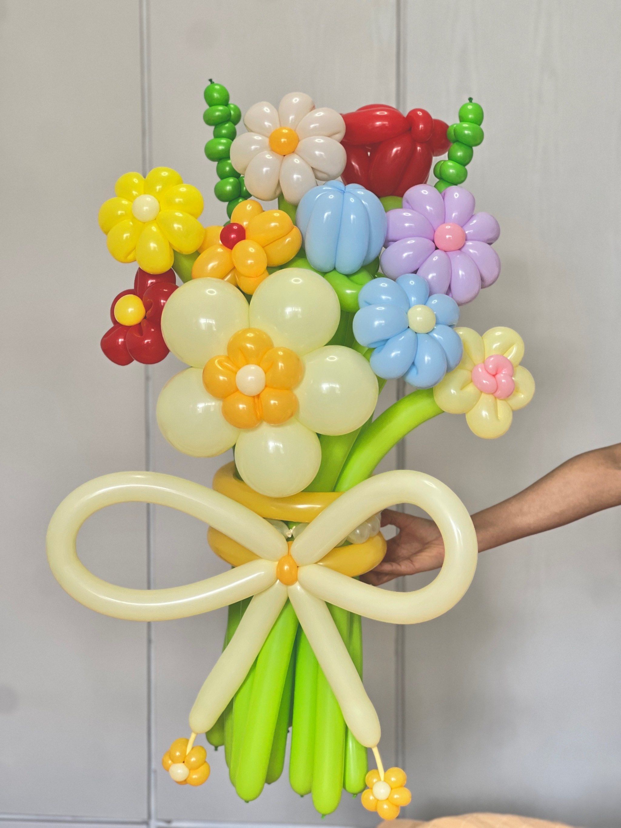 马卡龙色系气球花束💐