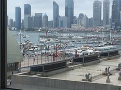 早餐厅窗外的景色-青岛海尔洲际酒店