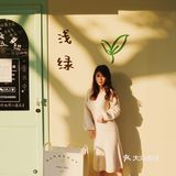 浅绿｜韩系奶油ins风咖啡店 雨后草地绿的清新温柔都想要给你