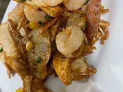 煎笋脯干贝炒虾仁-旧款宁波饭店(华敏世纪广场店)
