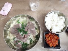 牛肉汤泡饭-吉林延边牛肉汤饭，大冷面
