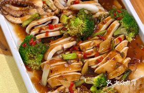 Braised Squid Tubes with Sauce