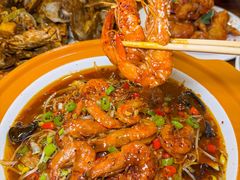 -东来菜馆•手抓海鲜家常菜•海鲜锅贴(鸽子窝店)