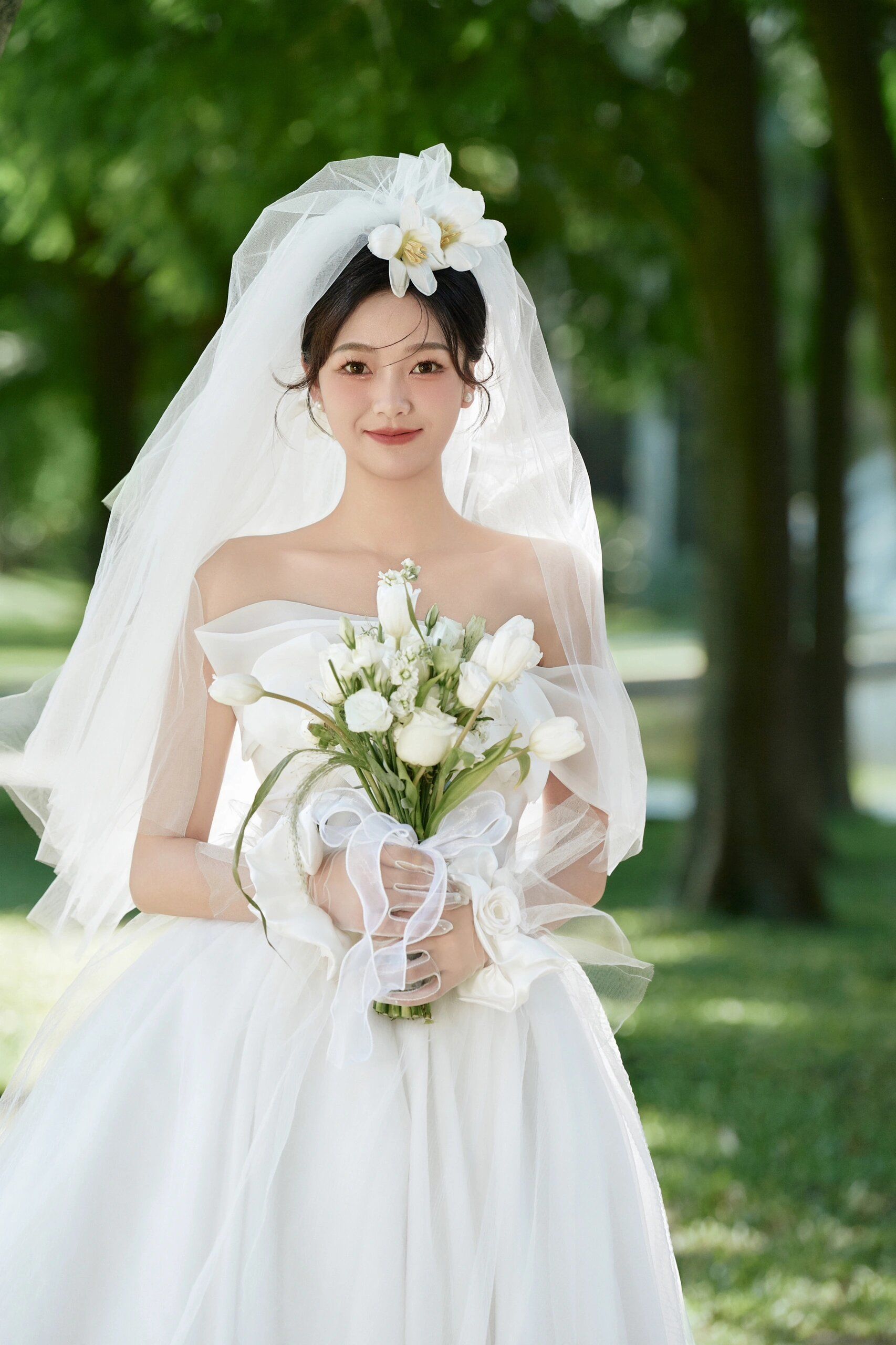 夏季的婚纱照一定要清新唯美